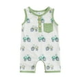 Elippeo Infant Boy Summer Tank Romper 3 6 9 12 18 Months Cartoon Animal