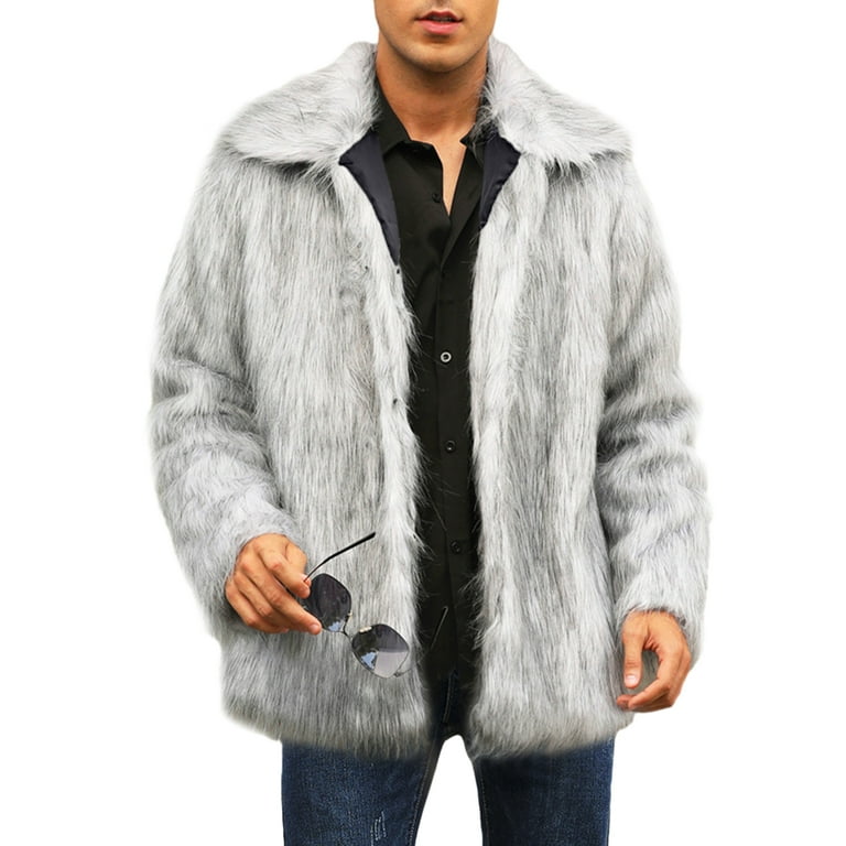 Fashion Faux Fur Long Sleeve Lapel Outwear Fashion Faux Fur Long Sleeve Lapel Outwear