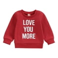 thumbnail image 1 of Elippeo Toddler Kids Girls Boys Sweatshirt 6M 12M 18M 24M 3Y 4Y Letter Print Crew Neck Long Sleeve Pullovers Tops Autumn Winter Casual Hoodies, 1 of 9
