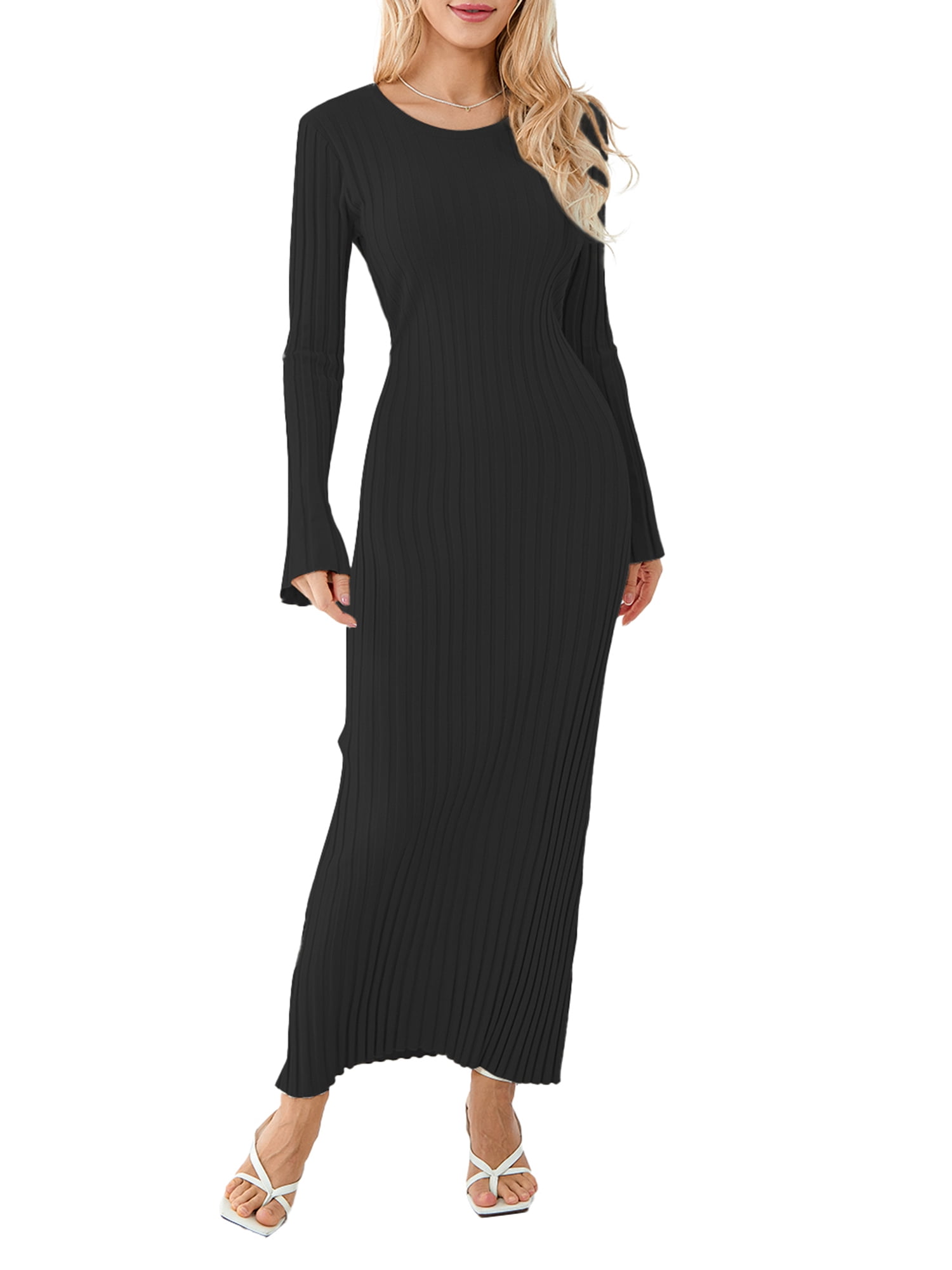 sparkly knit maxi dress Ellington Knit Maxi Dress With Sequin / Lagoon | MESHKI main image 1