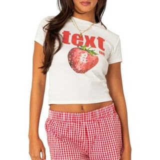 トップス SCULPTOR Strawberry Crop Top MUSINSA | SCULPTOR Strawberry Crop Top White