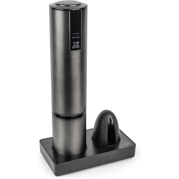 Elis Touch Rechargeable Electric Corkscrew With Foil Cutter, Carbone