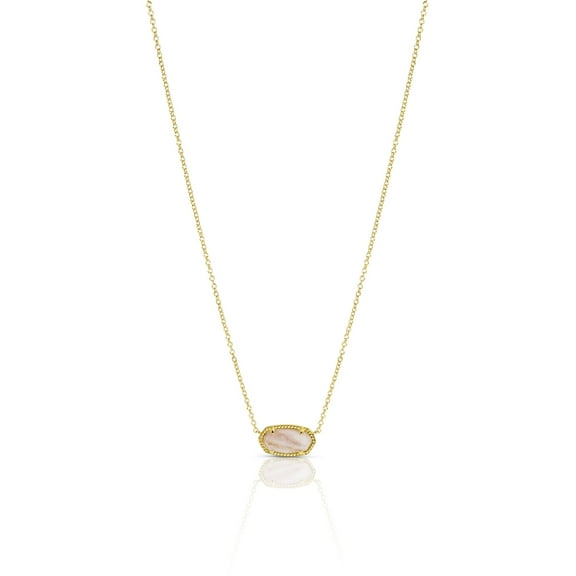 Elisa Dusted Rose Gold Pendant Necklace
