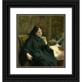 thumbnail image 1 of Elisabeth Keyser 20x22 Black Ornate Framed Double Matted Museum Art Print Titled: Hilda Fredrika Keyser, Author (1889), 1 of 5