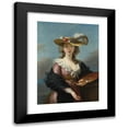 thumbnail image 1 of Elisabeth Louise Vigée Le Brun 11x14 Black Modern Framed Museum Art Print Titled - Self Portrait in a Straw Hat (After 1782), 1 of 5