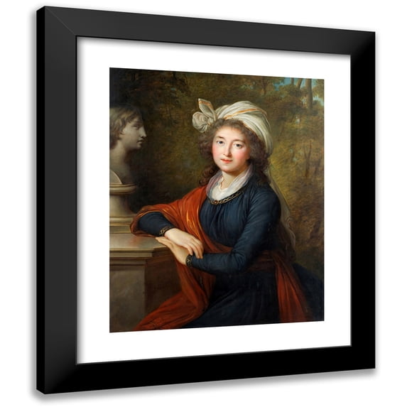 Elisabeth Louise Vigée Le Brun 12x14 Black Modern Framed Museum Art Print Titled - Isabella Lubomir (1793)