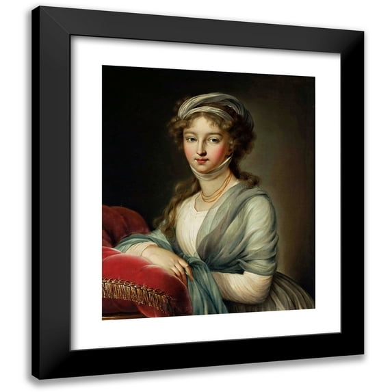 Elisabeth Louise Vigée Le Brun 15x18 Black Modern Framed Museum Art Print Titled - Portrait of Elzbieta Aleksiejewna, Wife of Tsar Alexander I