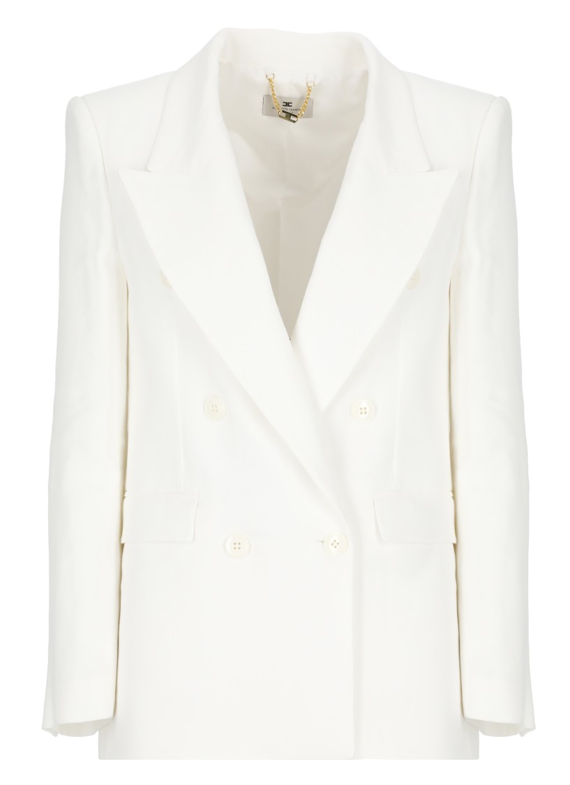 Veste Blazer Van Heusen Studio - Mélange Lin Ivoire - Taille S - Occasion Très Bon État