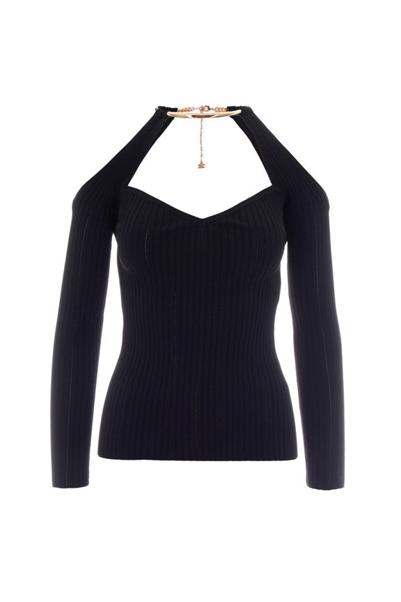 Knitted Top With Jewel (Women's)