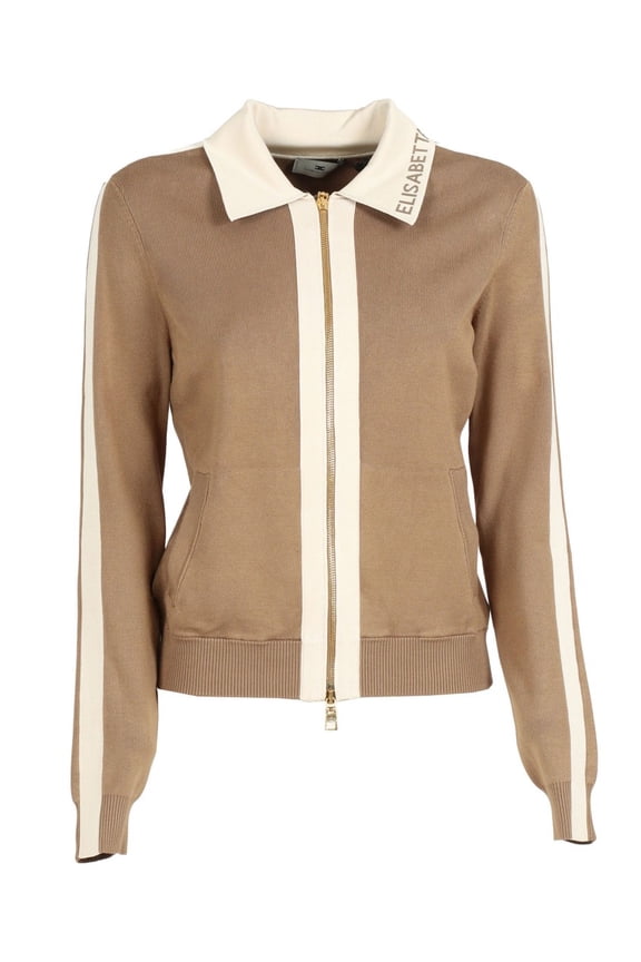 Tricot Ribbed Zipper Jacket (Women's)