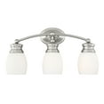 thumbnail image 1 of Elise 3-Light Bathroom Vanity Light in Satin Nickel, 1 of 6