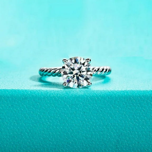 Elise Jewel 1.8 Ct Round Cut Lab Created Simulated Diamond Wedding Anniversary Ring - 14K White Gold Plated Women's Ring - Diamond Anniversary Gifts Clearance - Promise Engagement Ring Women's