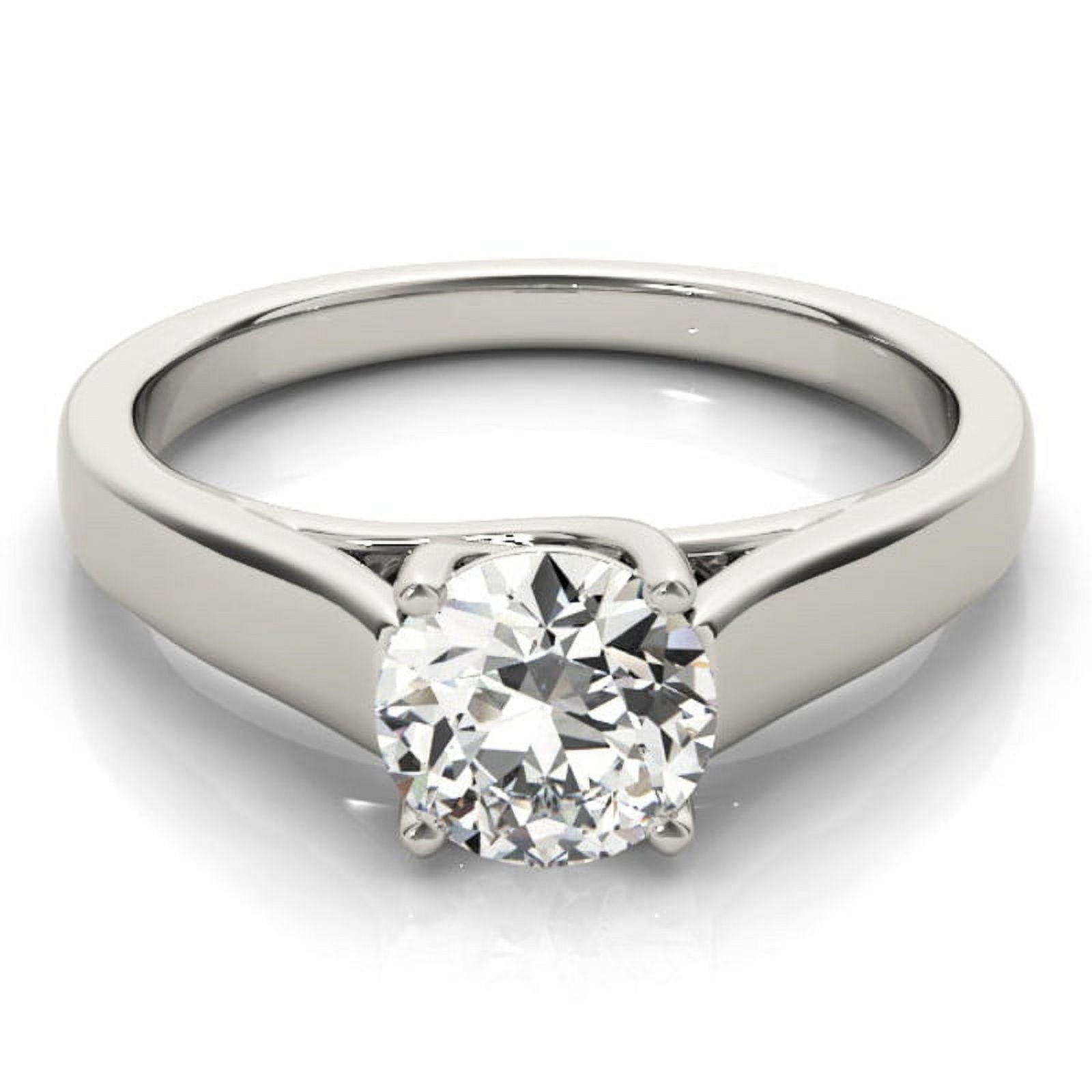 Elise Jewel 14K White Gold Plated 1.7 Ct Round Cut Lab Created Diamond ...