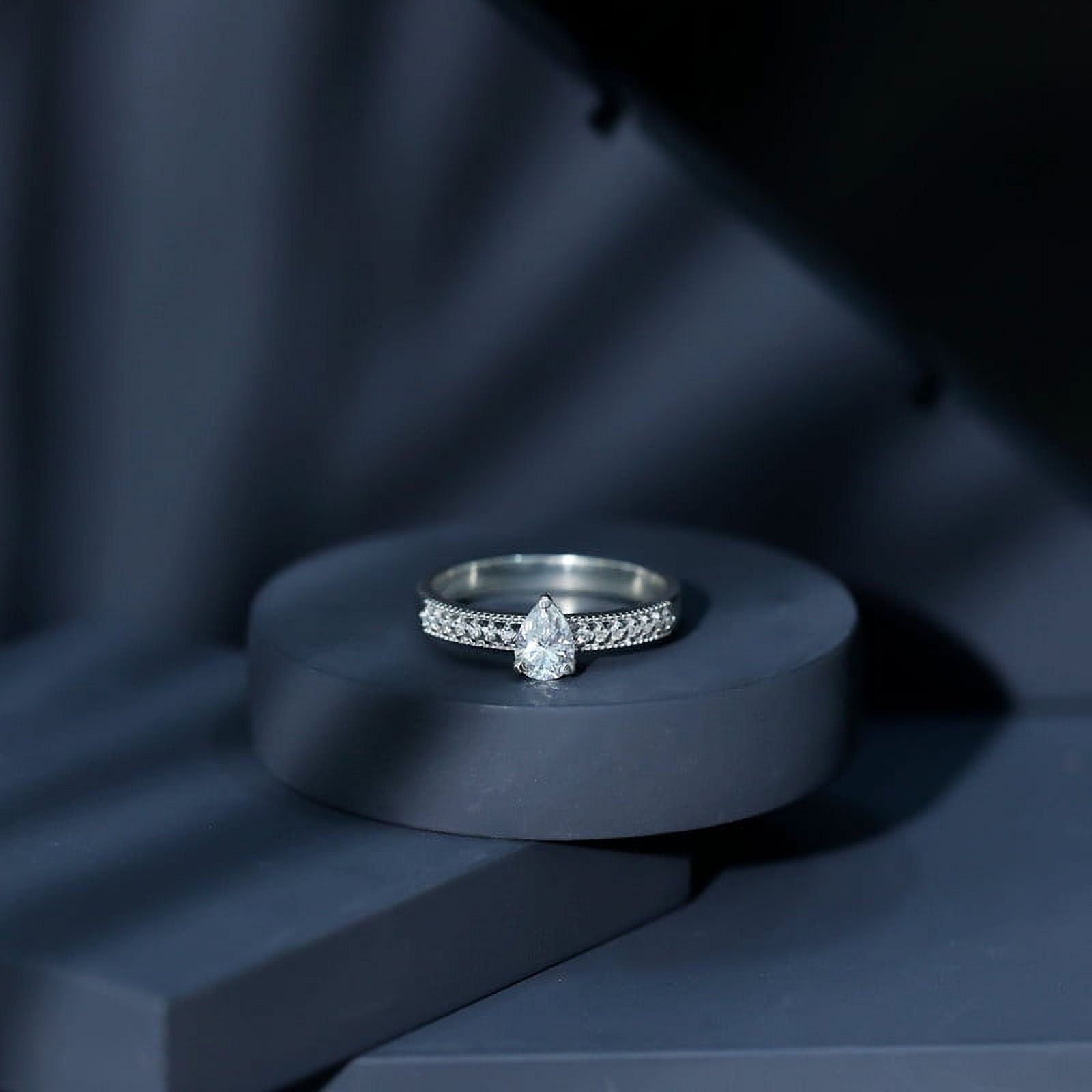 Elise Jewel 14K White Gold Plated Anniversary Rings for Her - 1.7 Ct ...