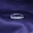 thumbnail image 1 of Elise Jewel 14k White Gold Rings For Women - 1.8 Ct Lab Diamond Princess Cut Wedding Ring - Simple Bezel Set Rings For Women's - Classic Engagement Wedding Women's Rings - Her Rings for Gifts, 1 of 5