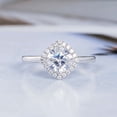 thumbnail image 1 of Elise Jewel Cushion Cut Excellent 1.9 Ct Diamond Ring For Women's - 14K White Gold Plated Ring - Cushion cut Halo Diamond Rings for Women's - Solitaire with Halo Diamond Rings for Women's, 1 of 6