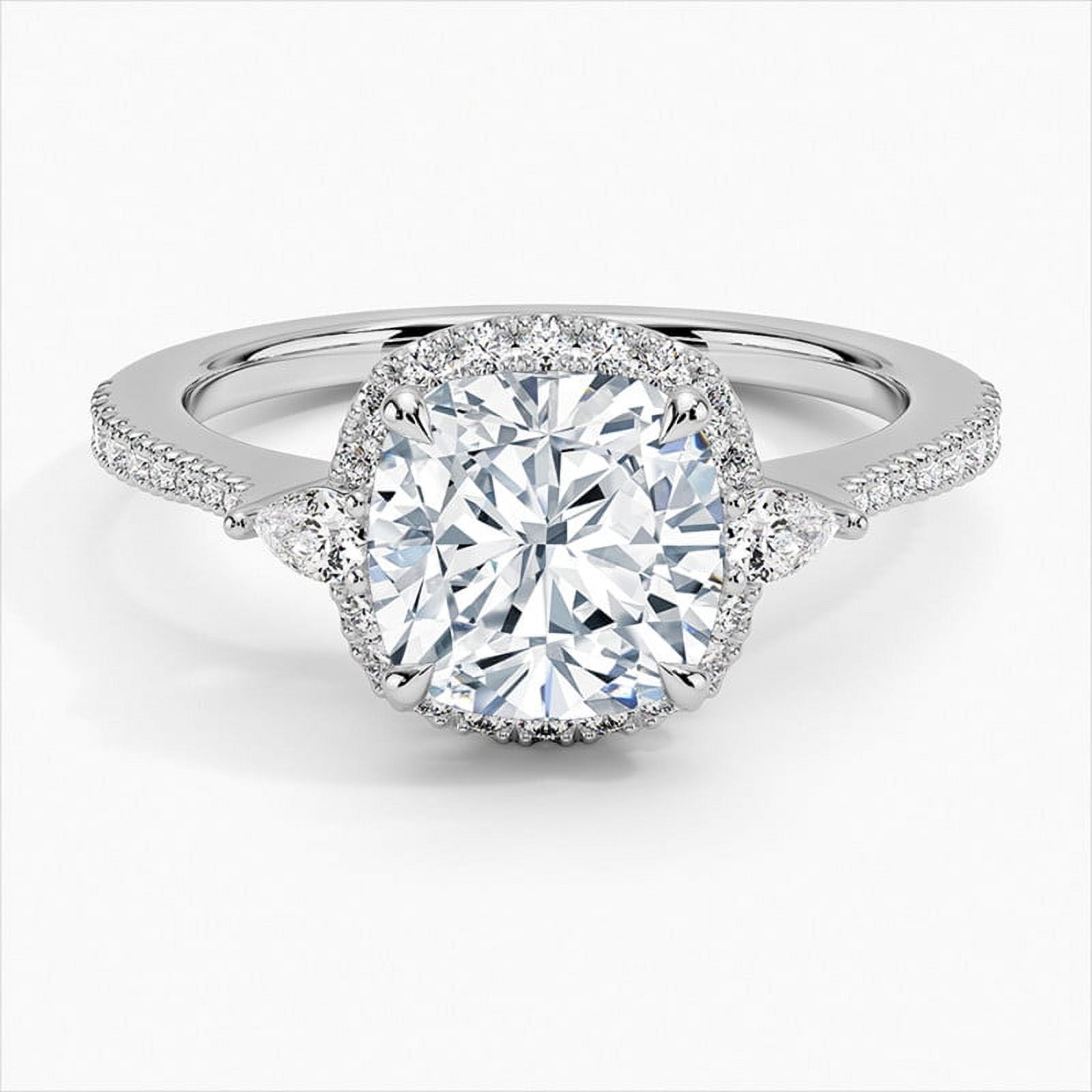 Elise Jewelry 14K White Gold Plated Engagement Wedding Ring for Her - 1 ...