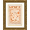 thumbnail image 1 of Elisha Brown Bird 17x24 Gold Ornate Framed and Double Matted Museum Art Print Titled - The Nickell for November (1896), 1 of 4