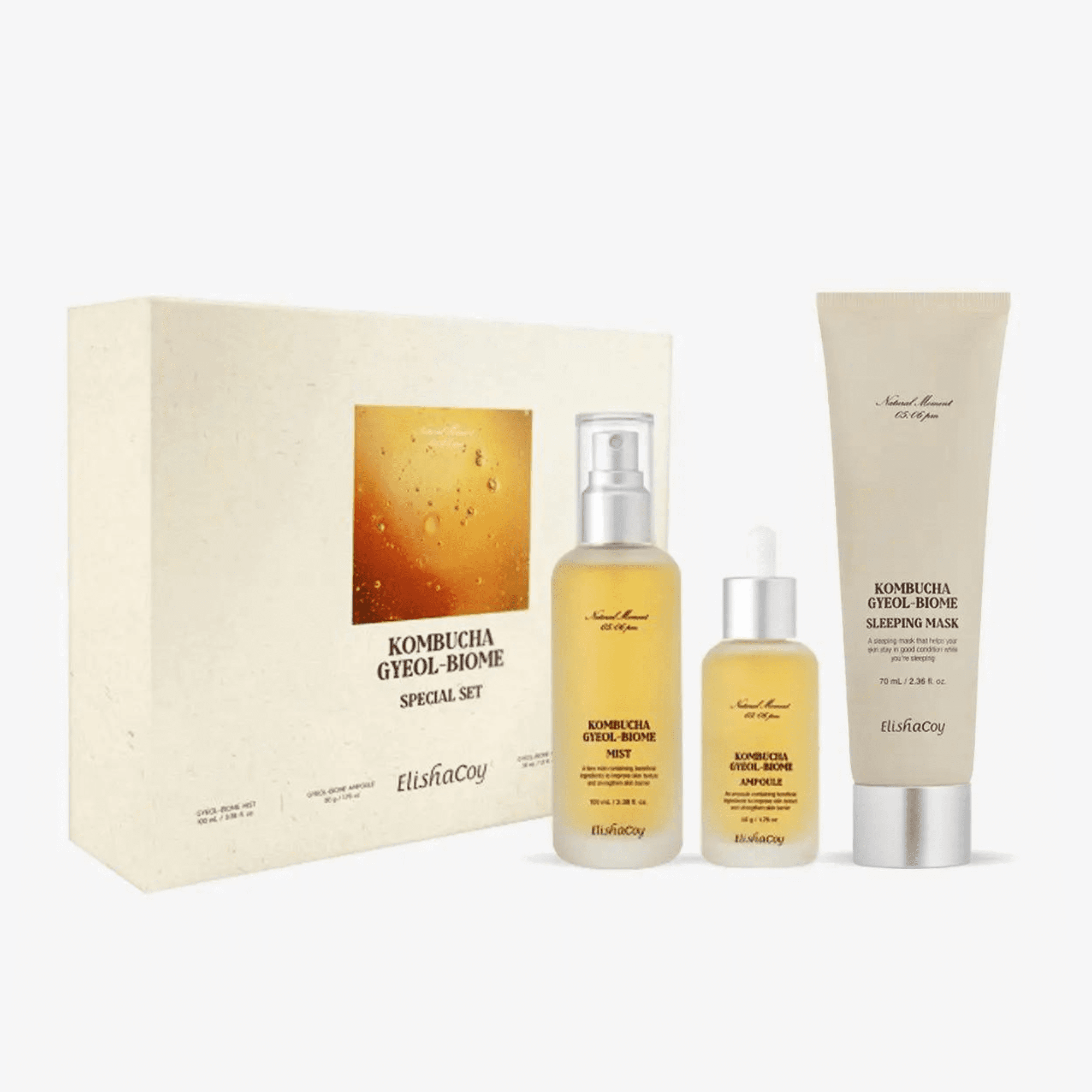 [Elishacoy] Kombucha GyeolBiome Set( Mist / Ampoule / Sleeping Mask
