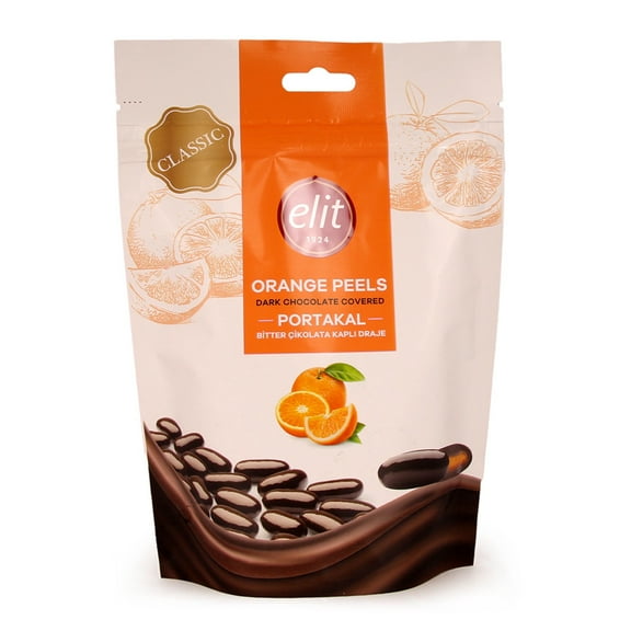Elit Dark Chocolate Covered Orange Peels - 4.4oz