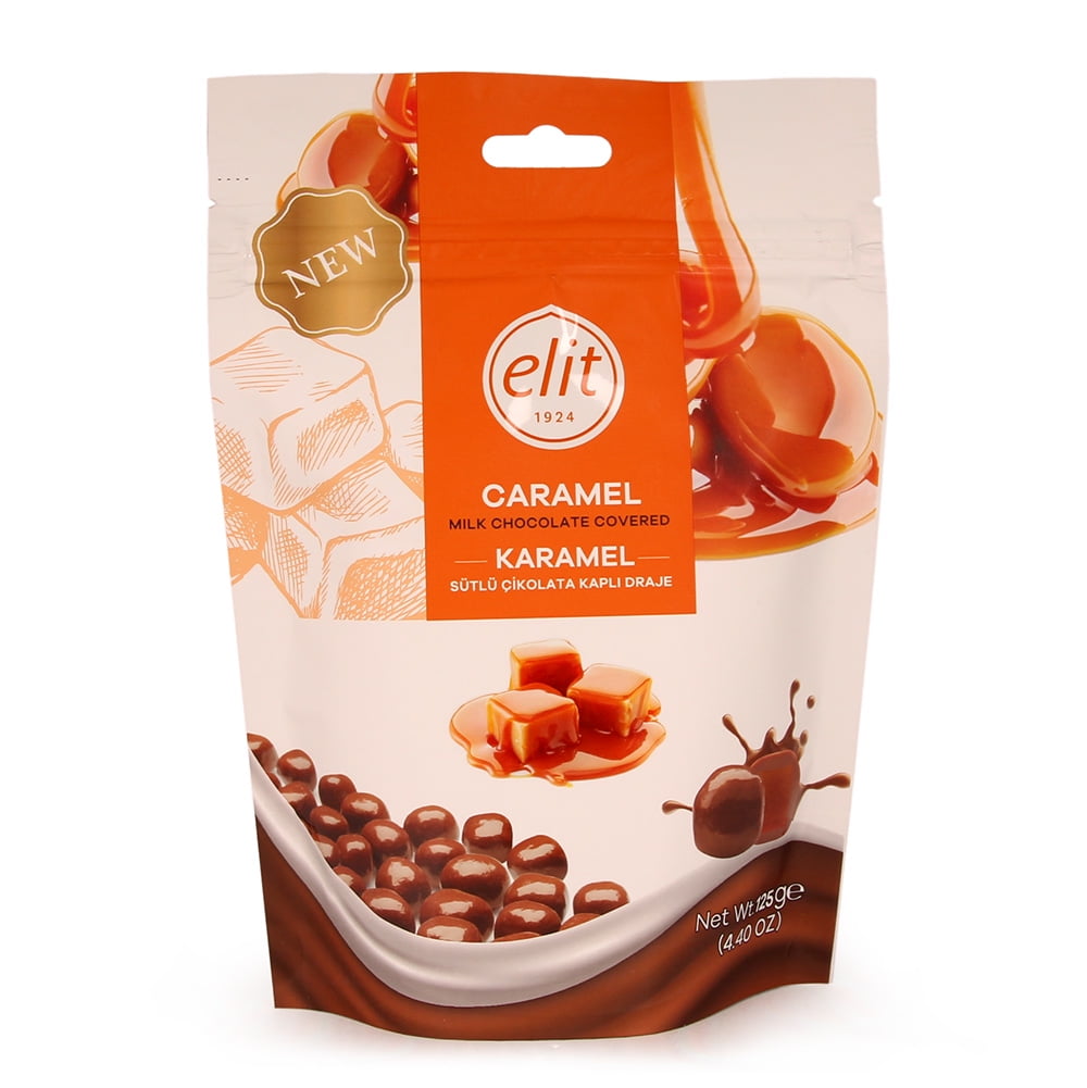 Elit Milk Chocolate Covered Caramels - 4.4oz - Walmart.com
