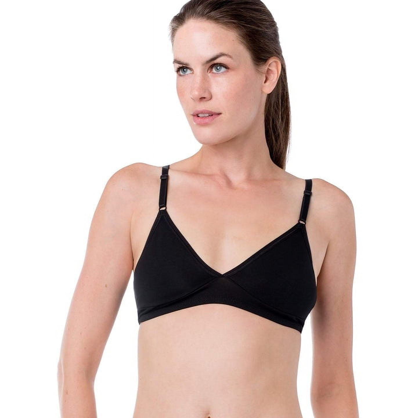 Felina Jezebel Maeve High Apex Bralette w/Fixed Cup (Black, Small) at   Women's Clothing store