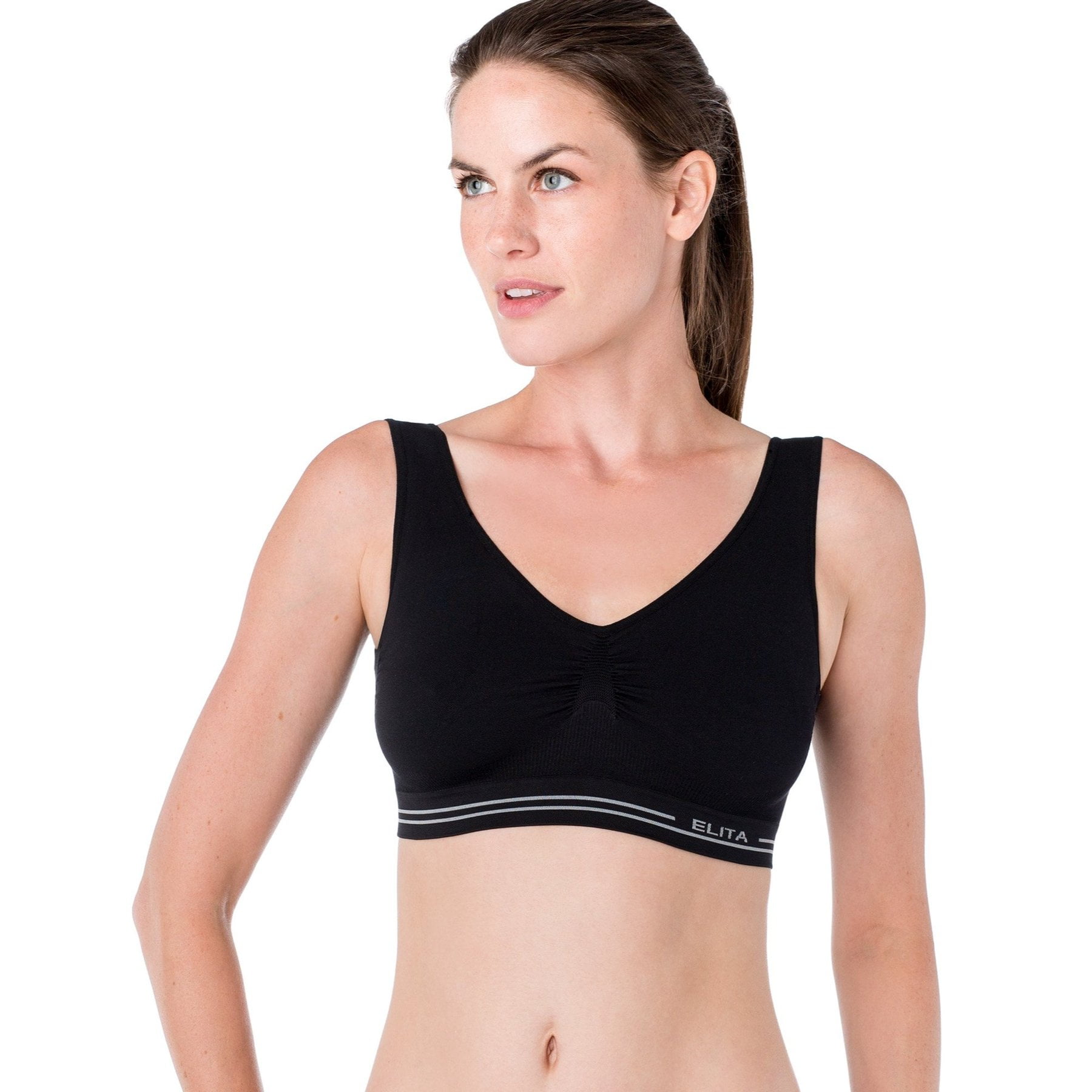 Seamless molded 2024 cup sports bra