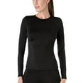 thumbnail image 1 of Elita Women's Warm Wear Microfiber Long Sleeve Top,Black, XL, 1 of 2