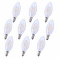 thumbnail image 1 of Elitco Lighting Kerz 3.64" 2.5W 5000K B10 Clear Glass LED Light Bulb (Set of 10), 1 of 2