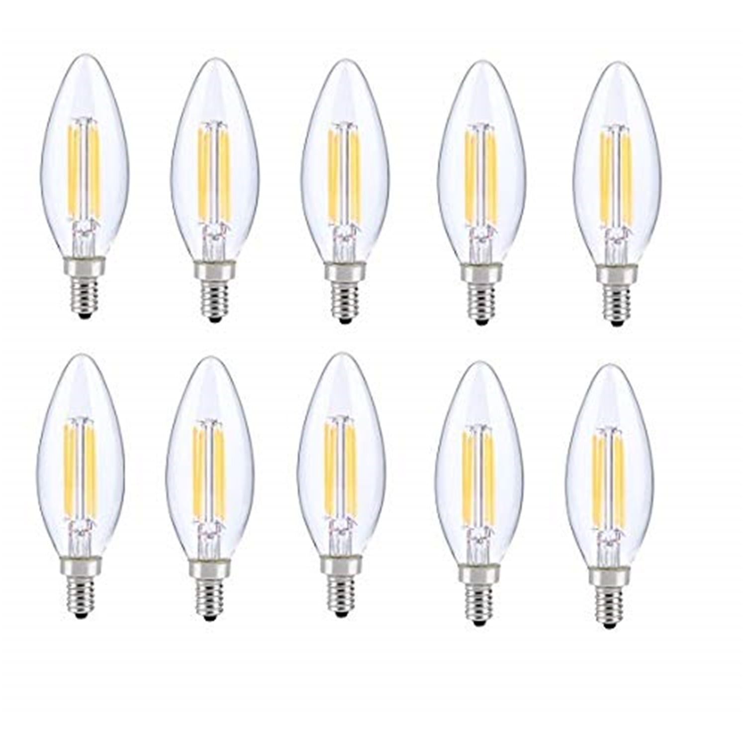 Elegant Furniture LED E12 CANDELABRA, BLUNT TIP, 5000K, 300?, CRI80, ES, UL, 6W, 40W EQUIVALENT, 15000HRS, LM480, DIMMABLE, 2 YEARS WARRANTY, INPUT VOLTAGE 120V