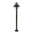 thumbnail image 1 of Elitco Lighting Chanterelle 5" Round Metal Path Post Lantern in Antique Brass, 1 of 6