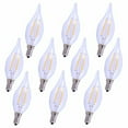 thumbnail image 1 of Elitco Lighting Odeya 4.11" 2.5W 5000K Clear Glass LED Light Bulb (Set of 10), 1 of 2