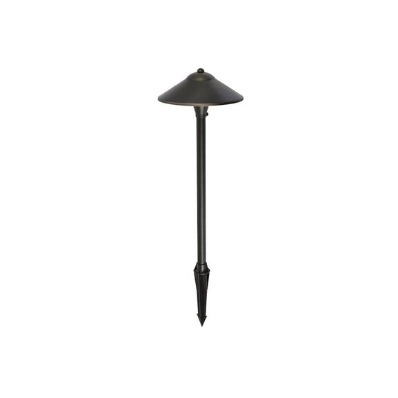 Elitco Outdoor 12V Cast Brass Path Light 9 Inch Wide X 24 Inch High Dark Bronze