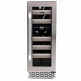 thumbnail image 1 of Elite 17 Bottle Seamless Stainless Steel Door Dual Zone Built-in Wine Refrigerator, 1 of 1