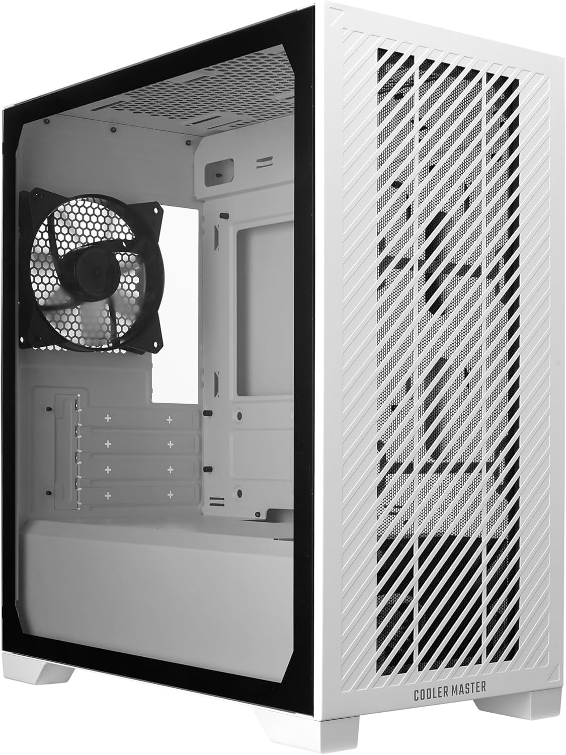 Elite 301 Lite White Micro-ATX High Airflow Minimalist PC Case, 365mm ...