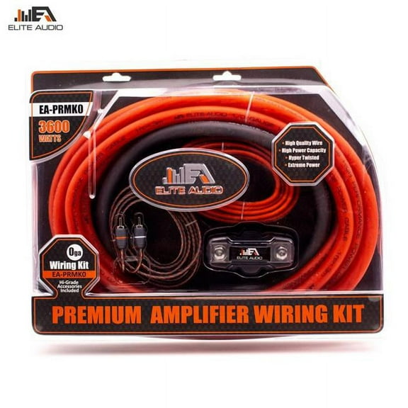 Elite Audio EA-PRMK0 Elite Audio Premium 0 Gauge Amplifier Kit with ANL Fuse Holder
