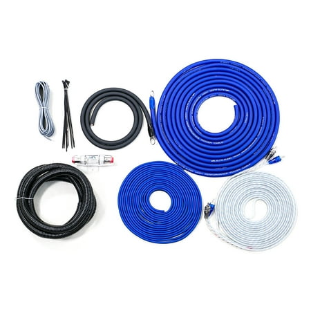 Elite Audio OB04G 4-Guage (4-AWG) Complete Car Amplifier Installation Wiring Kit 2-Channel 2000W Power