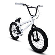 Elite BMX Bicycle 20  Freestyle Bike - Stealth White Ideal for Ages 7 to 18 Years