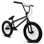 Elite BMX Bicycle 20” Freestyle Bike - Stealth Black Ideal for Ages 7 to 18 Years