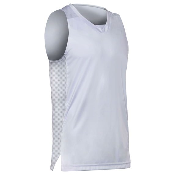 Elite Basketball Jersey - WHITE BODY, WHITE BODY - L