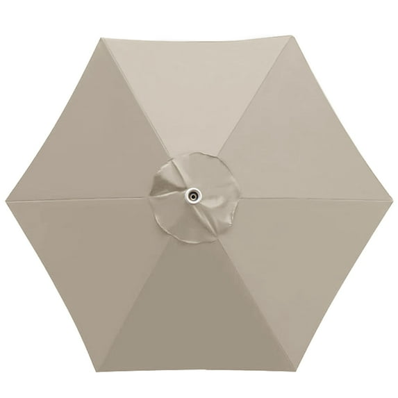 EliteShade Beige Replacement Canopy for Round 7.5FT Patio Umbrellas with 6 Ribs (Canopy Only)