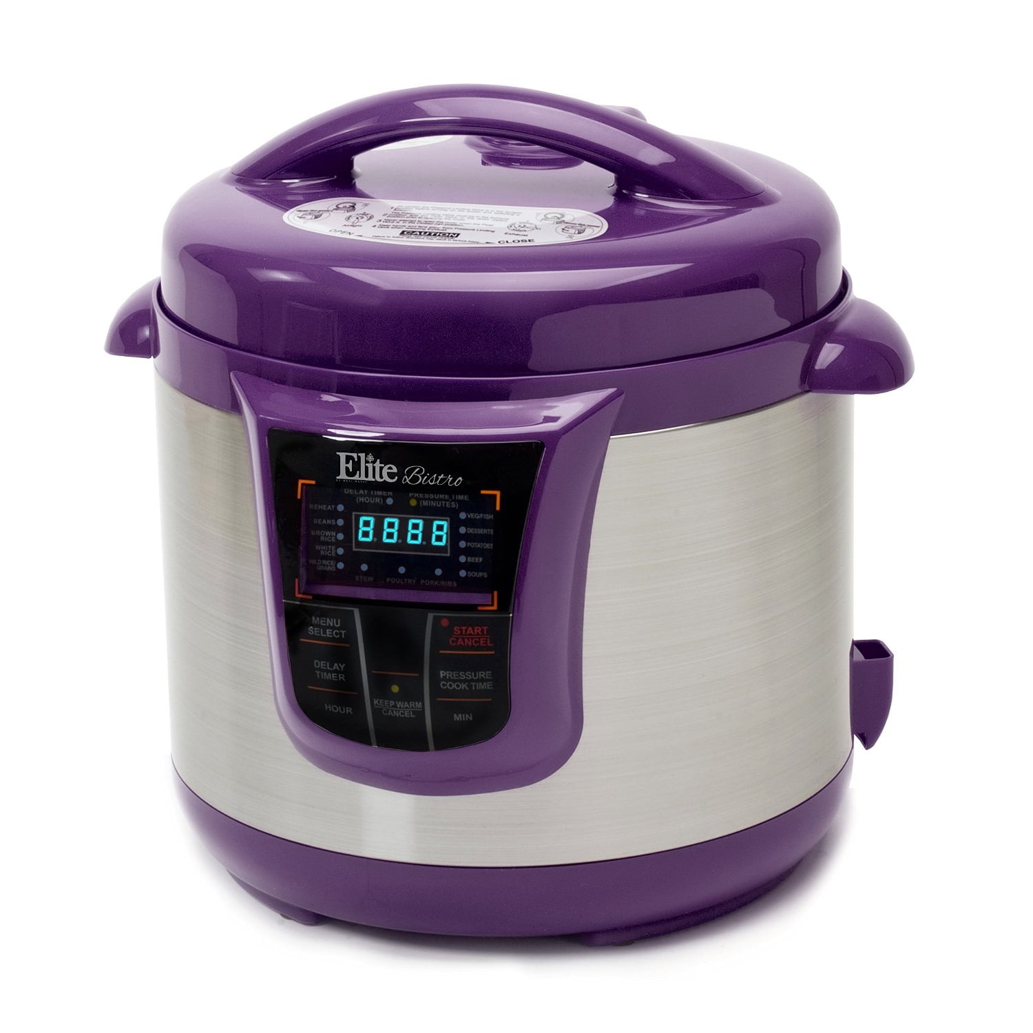 Purple Intelligent 4L Electric Pressure Cooker Multi-function Rice Cooker  with Double Inner Pot for Home Use