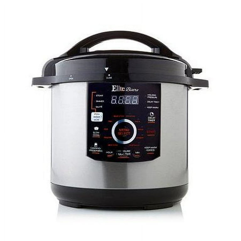 Elite Platinum 10-Quart Pressure Cooker Black/Stainless Steel EPC-1013 -  Best Buy