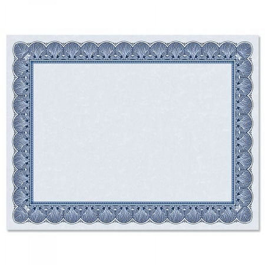 Elite Blue & Blue Parchment Certificate Papers Pack of 10, Laser