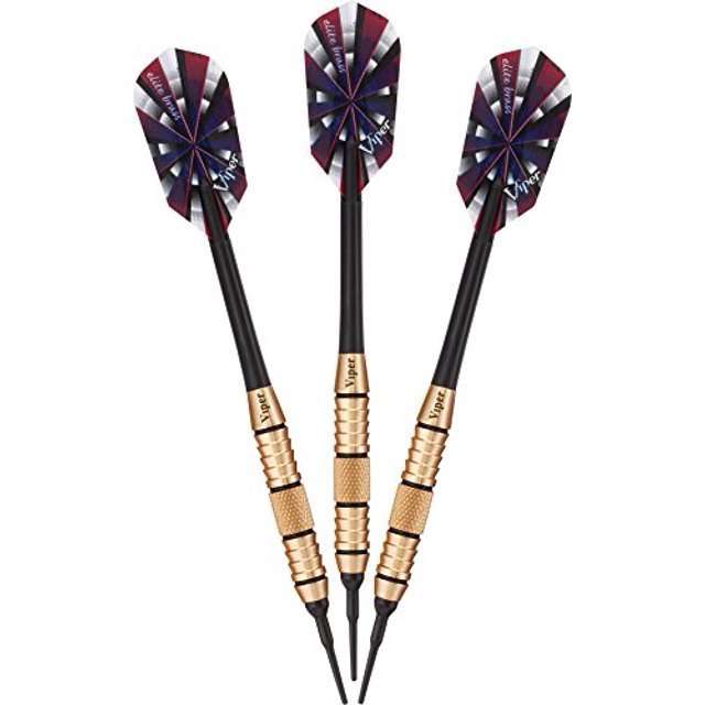 Elite Brass Soft Tip Darts, 18 Grams