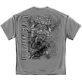 thumbnail image 1 of Elite Breed Elite Gray Law Enforcement Law Enforcement 100% Cotton Charcoal T-Shirt Small, 1 of 2