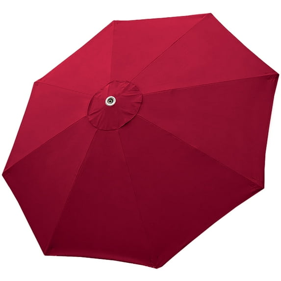 EliteShade Burgundy Replacement Canopy for Round 9FT Patio Umbrellas with 8 Ribs (Canopy Only)