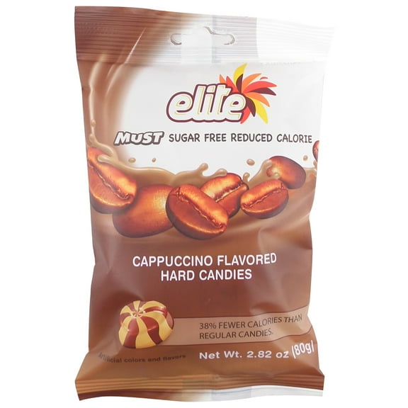 Elite Kosher Must Sugar Free Reduced Calorie Hard Candies Cappuccino Flavor - 2.82 OZ