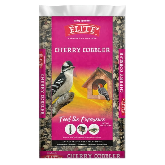 Elite Cherry Cobbler Seeds Wild Bird Food, Cherry Cobbler, 5 lb Bag
