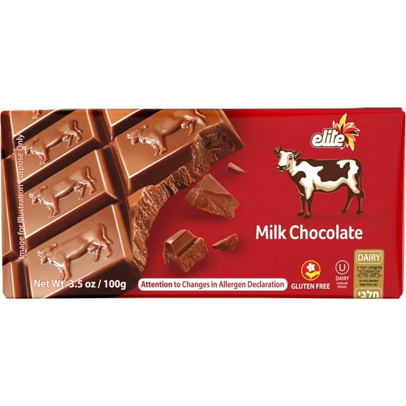 Elite Milk Chocoate Bar, 3.5 oz